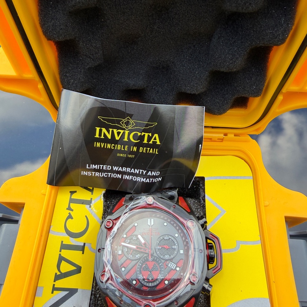 Invicta Bold Red and Black Chronograph